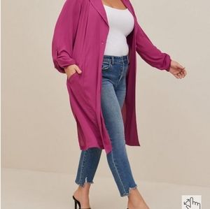 Brand new torrid pink over coat